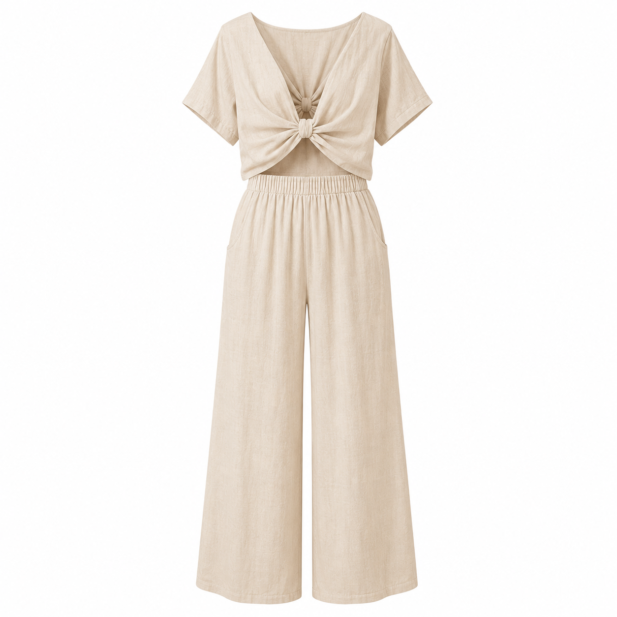 navioralife™ Women's DriftLinen Twist-Back Resort Set